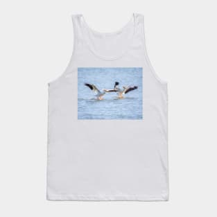 American White Pelican Dual Landing Tank Top